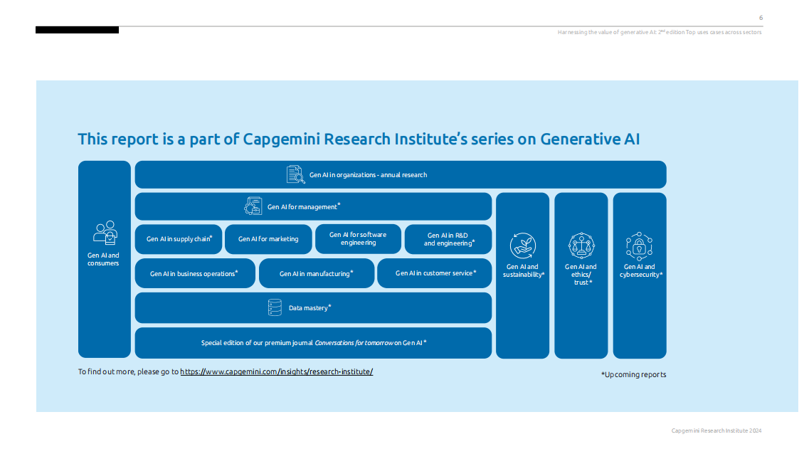 Capgemini：2024年利用生成式人工智能的价值-第二版：跨行业的顶级用例报告（英文版）_第8页
