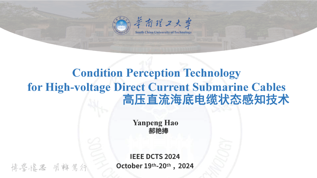 华南理工大学（郝艳捧）：2024年高压直流海底电缆状态感知技术报告