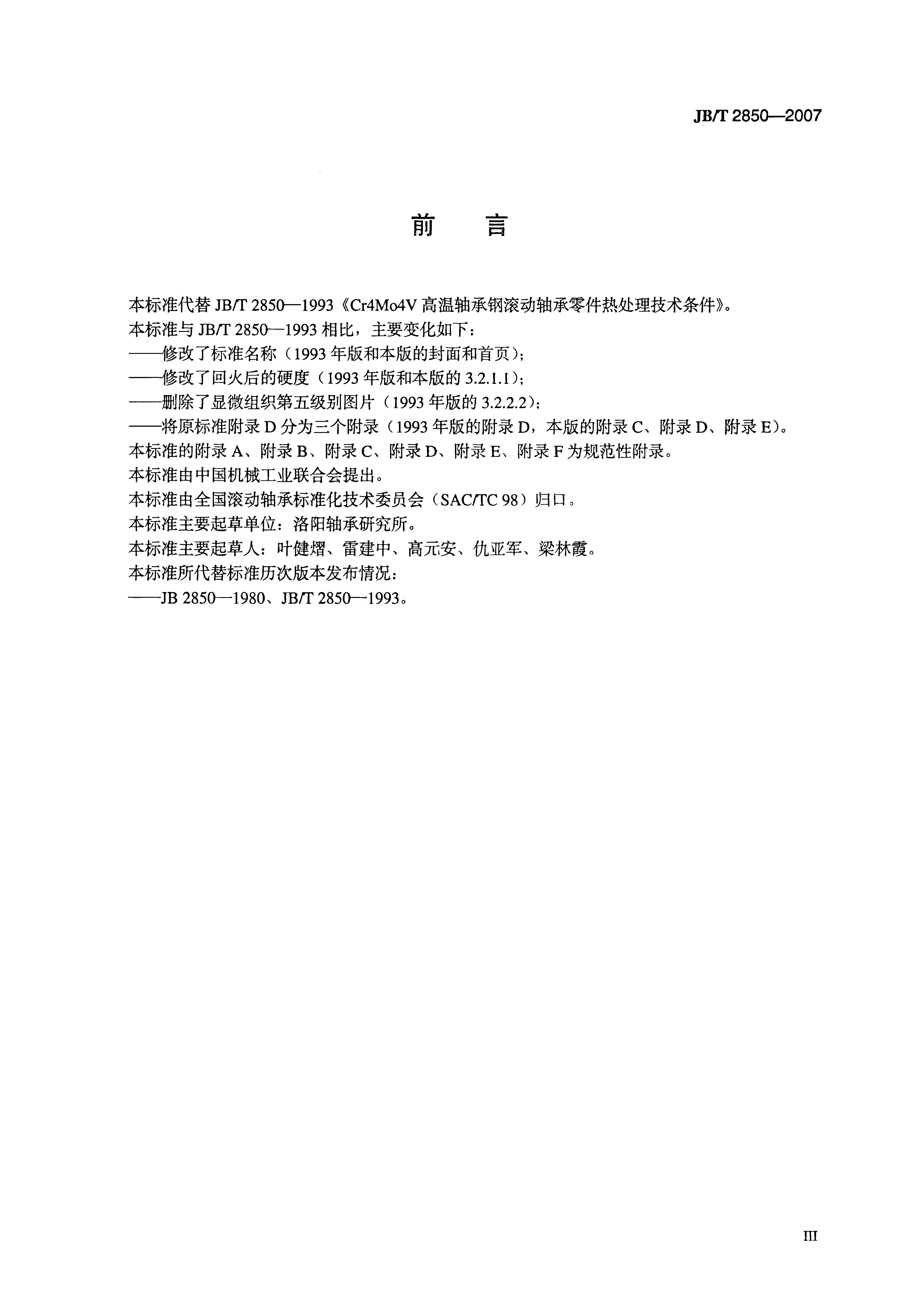 JB/T 2850-2007 标准预览