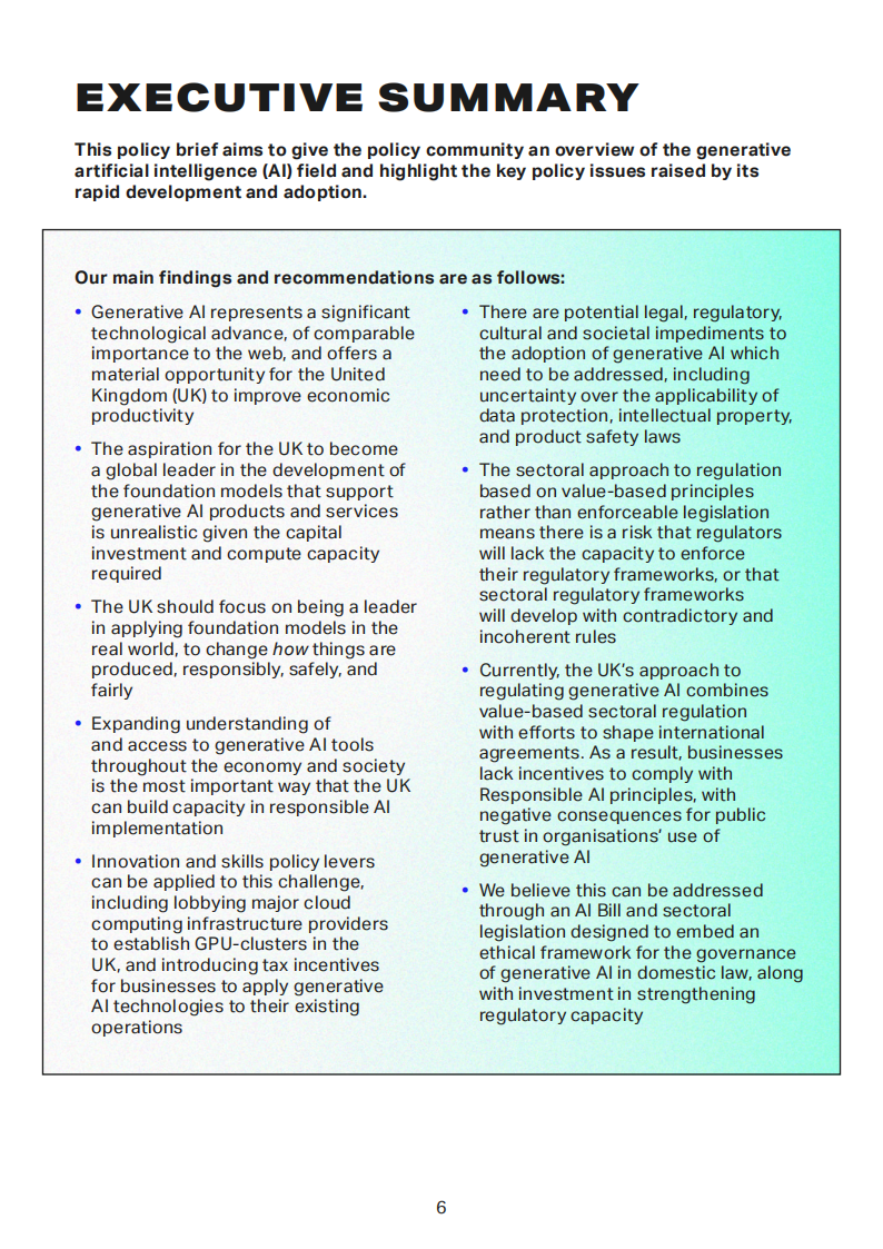 剑桥大学AI：2023年生成式人工智能政策简报（英文版）_第7页