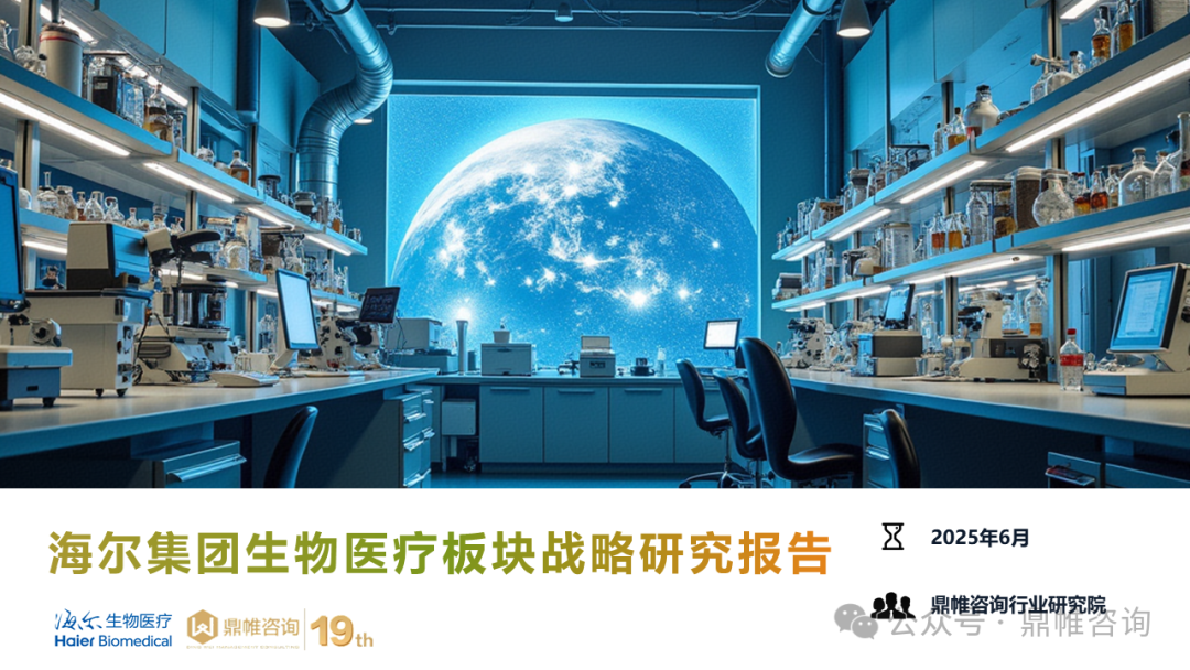 鼎帷咨询：2025年海尔集团生物医疗板块战略研究报告海报