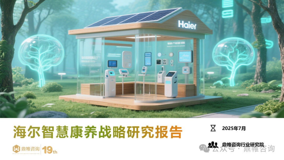 鼎帷咨询：2025年海尔智慧康养战略研究报告