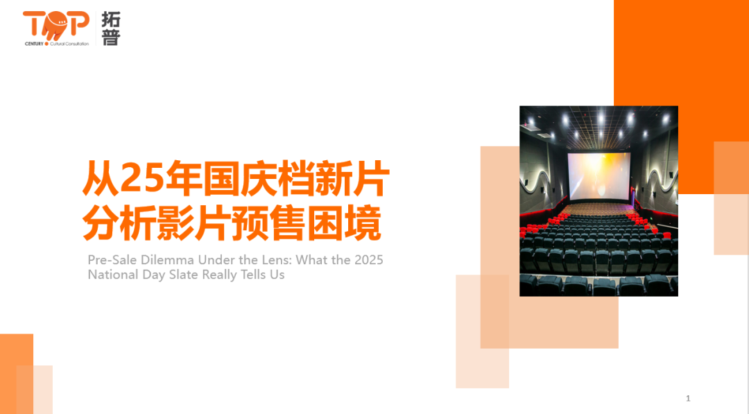 拓普数据：从2025年国庆档新片分析影片预售困境报告海报