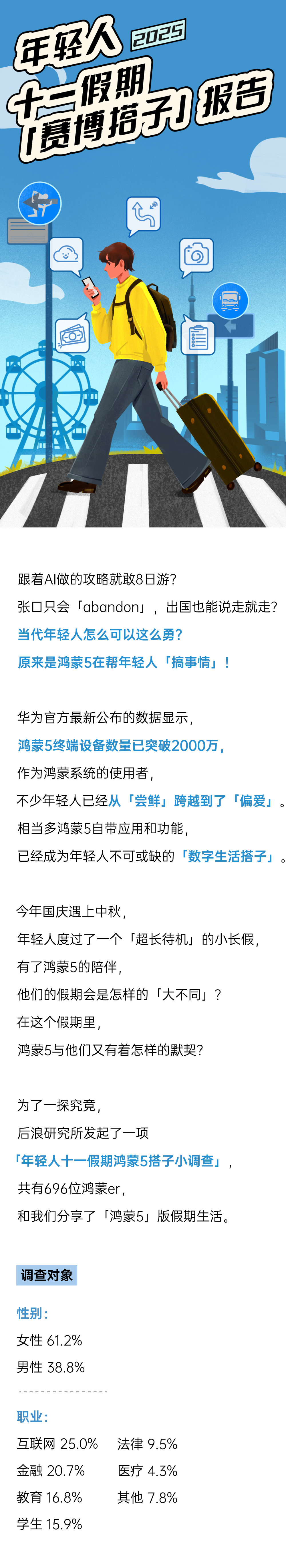 后浪研究所：2025年轻人十一假期「赛博搭子」报告海报