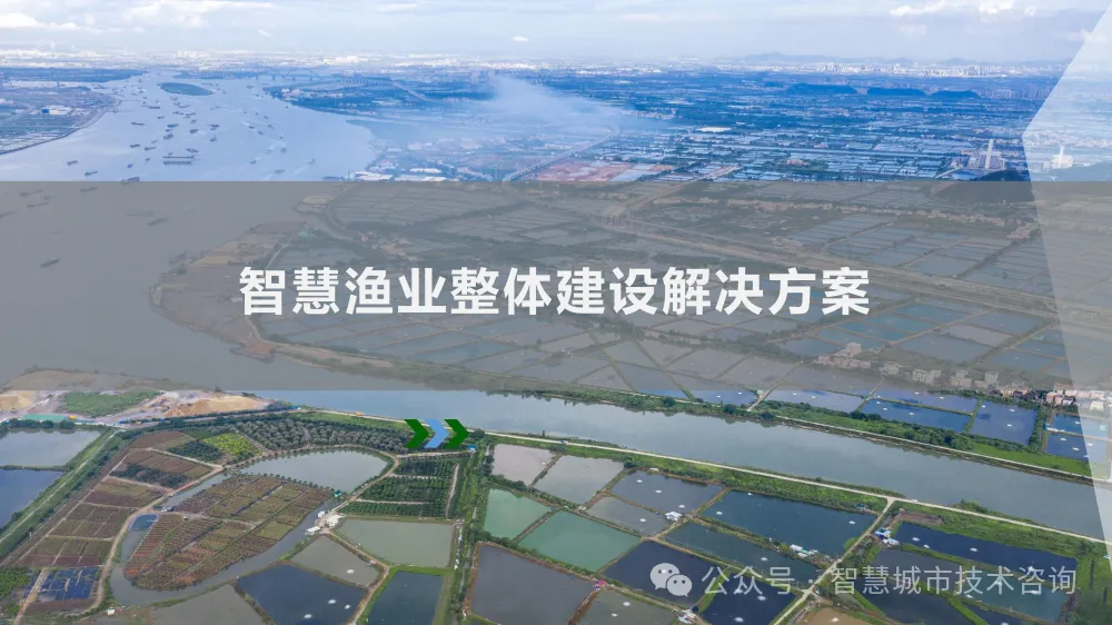 智慧城市技术咨询：智慧渔业整体建设解决方案海报