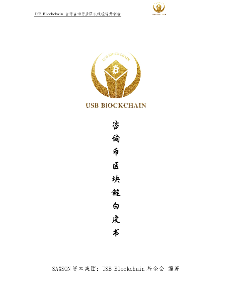 USB Blockchain：全球咨询行业区块链经济开创者