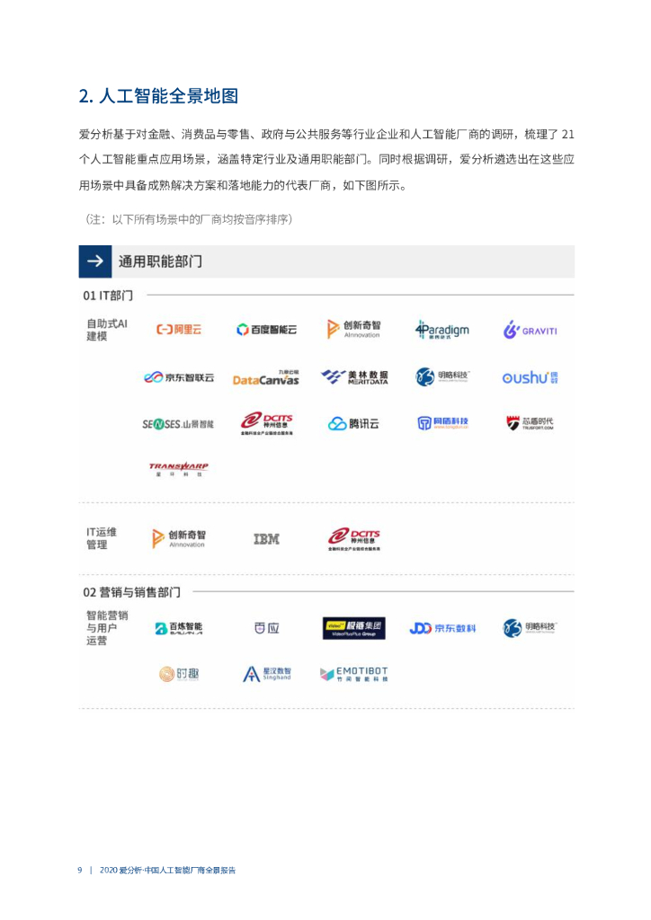 爱分析：2020中国人工智能厂商全景报告_第9页