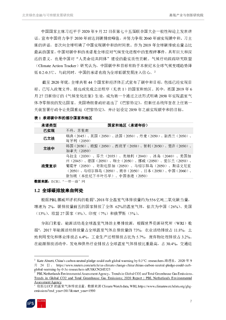 北京绿金院&高瓴产业与创新研究院：迈向2060碳中和——聚焦脱碳之路上的机遇和挑战_第7页