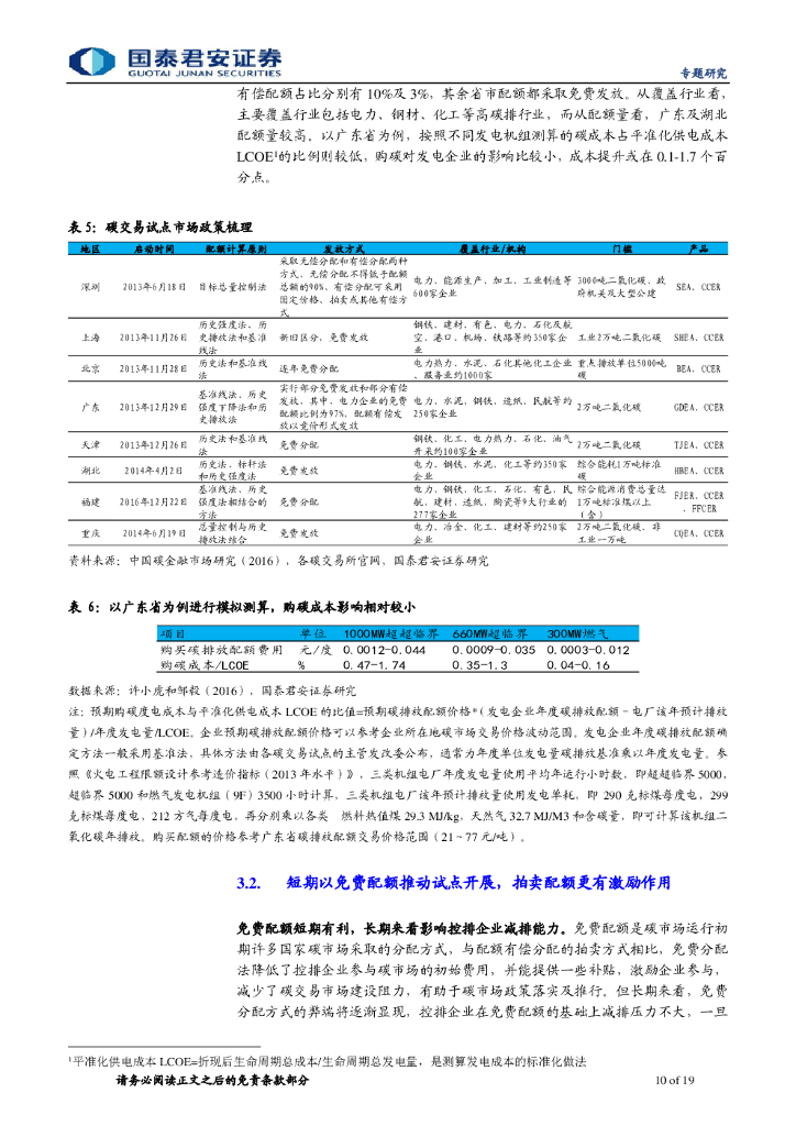 国泰君安：中国的碳交易市场从何来，向哪去——碳中和系列报告（四）_第10页