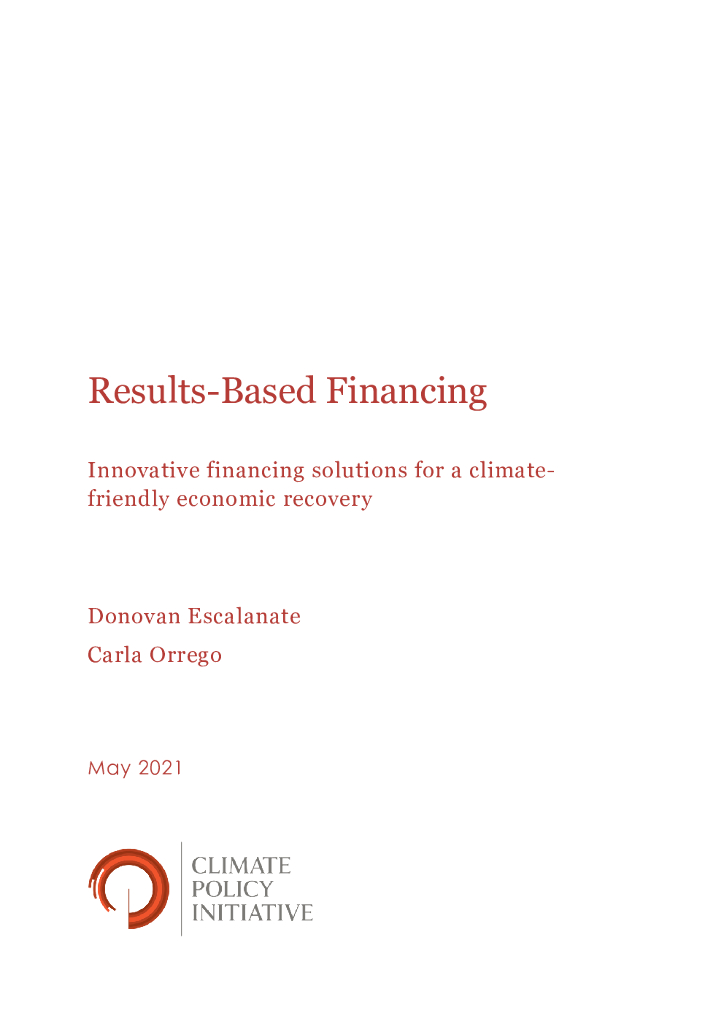 气候政策倡议：气候友好型经济复苏的创新融资解决方案（英文版）