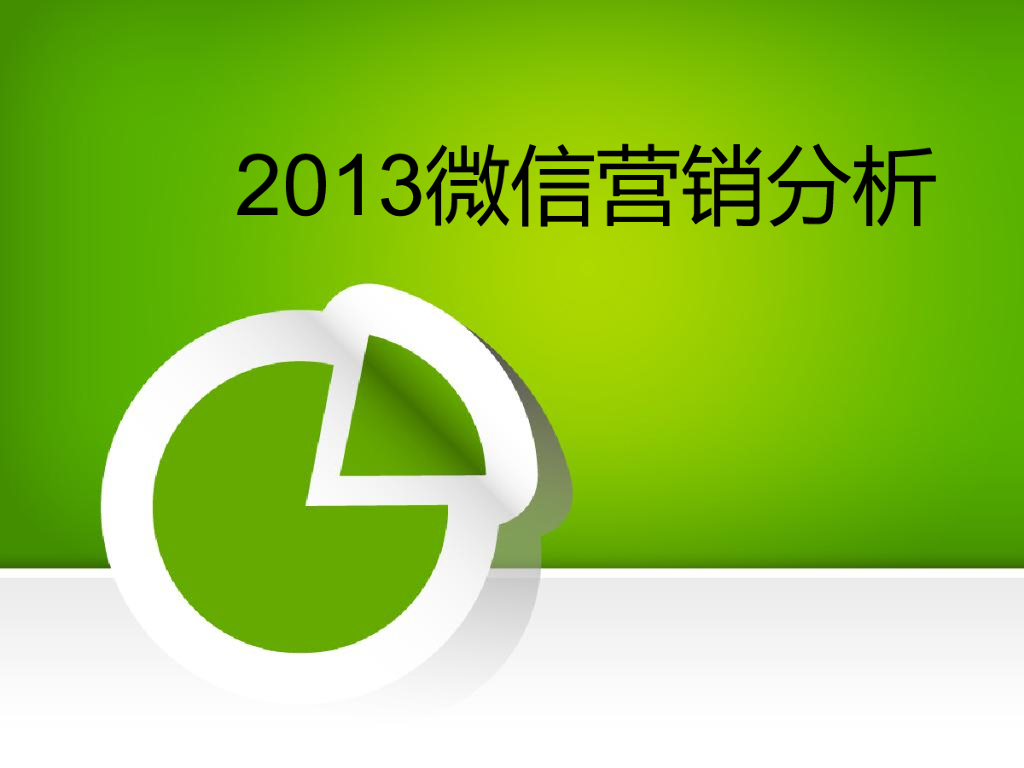 2013微信营销分析