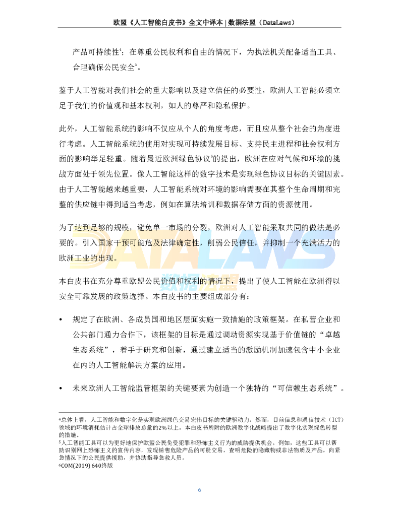 欧盟《人工智能白皮书》中译本_第6页