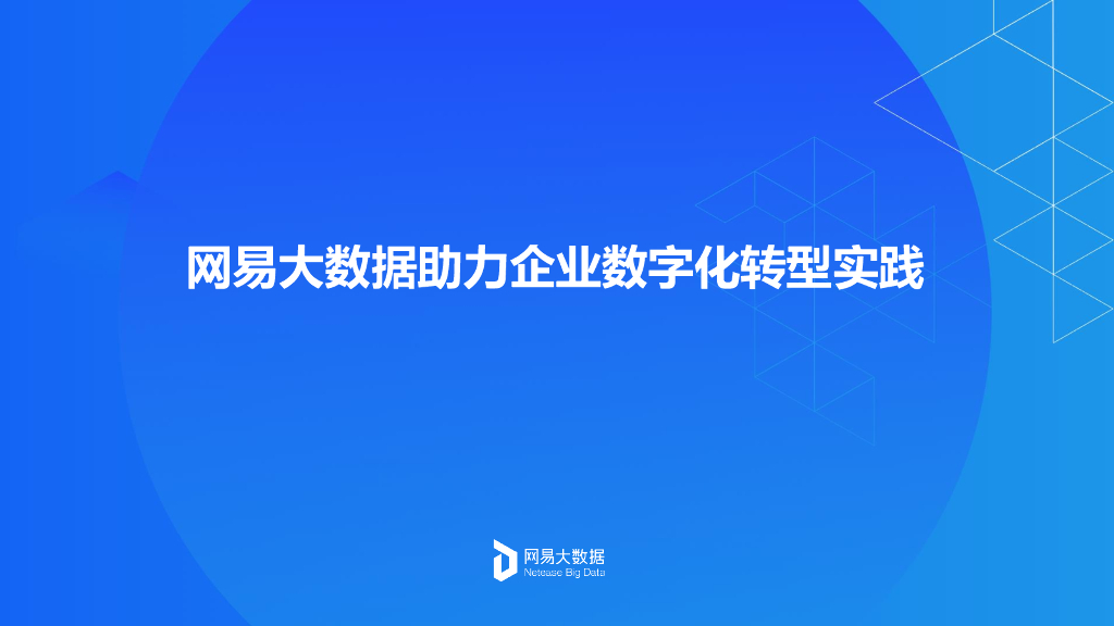 网易大数据助力企业<em>数字化转型</em>实践 海报