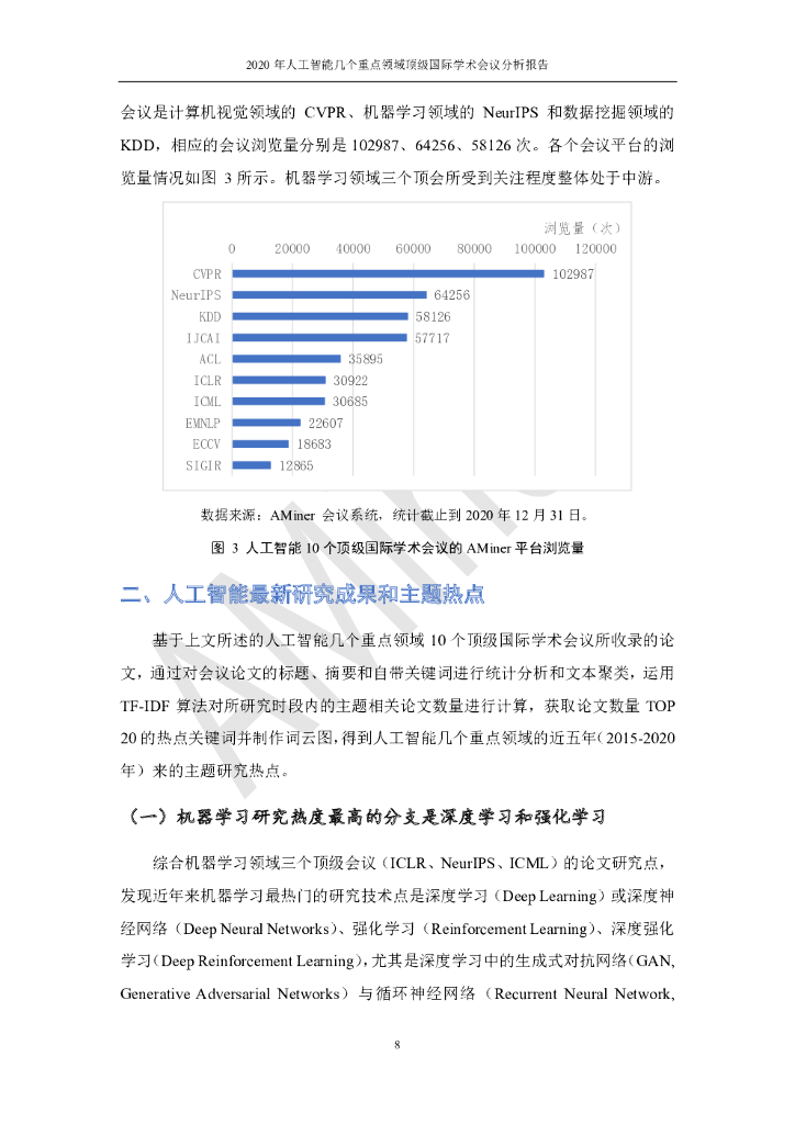 智谱华章：2020年人工智能几个重点领域顶级国际学术会议分析报告_第10页
