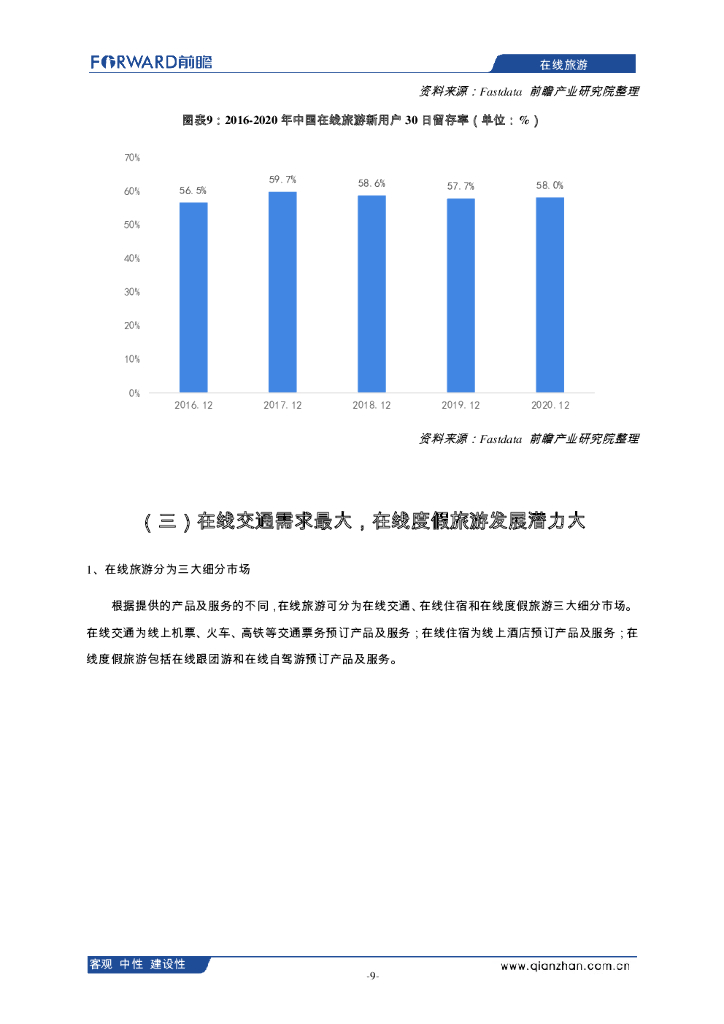 前瞻产业研究院：2021年中国在线旅游行业分析报告_第10页