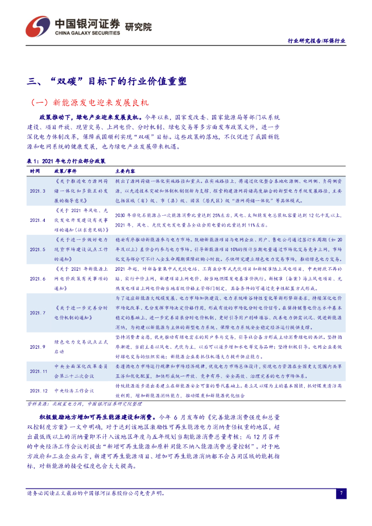中国银河：环保公用行业：十二月行业动态报告：正确认识和把握碳达峰碳中和_第8页