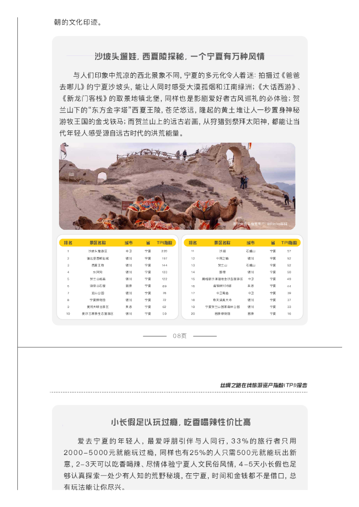 中国旅游研究院：2021年丝绸之路在线旅游资产指数（TPI）报告_第10页