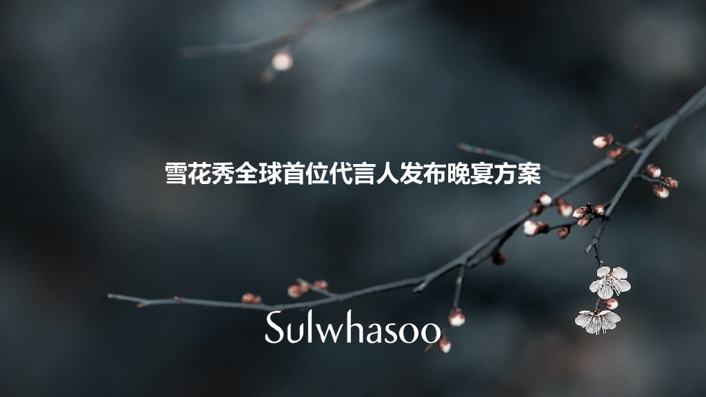 雪花秀全球首位代言人发布会晚宴策划方案