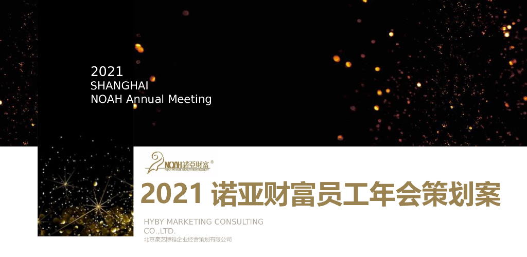 金融公司诺亚财富内部员工线上云年会“牛·NEW LIFE”活动策划方案