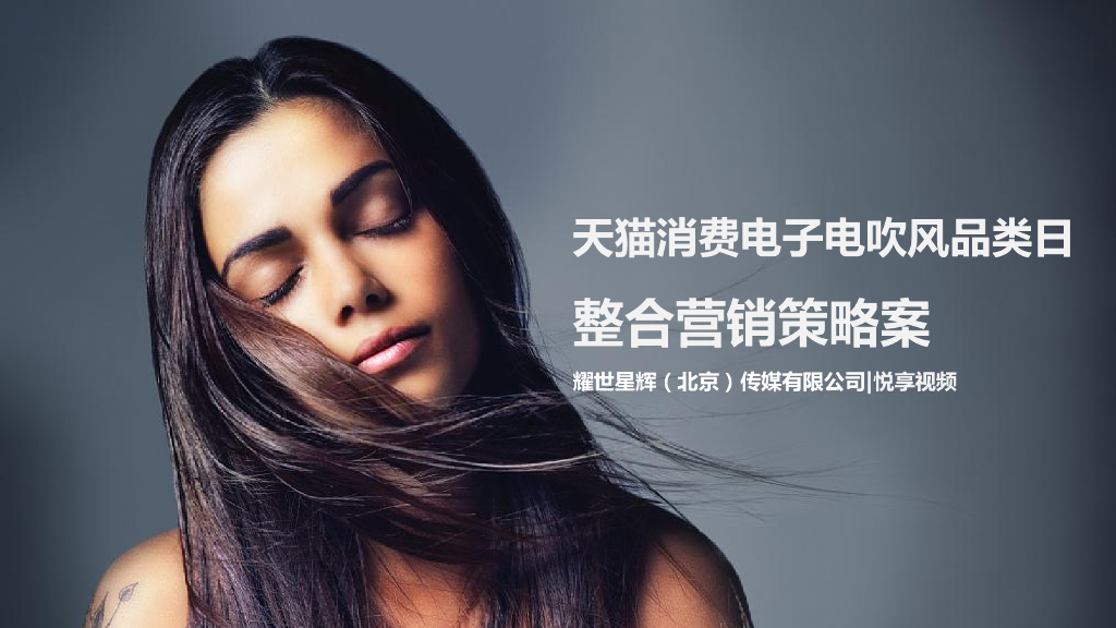 天猫消费电子电吹风营销方案