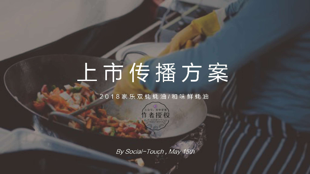 2020家乐蚝油传播规划案