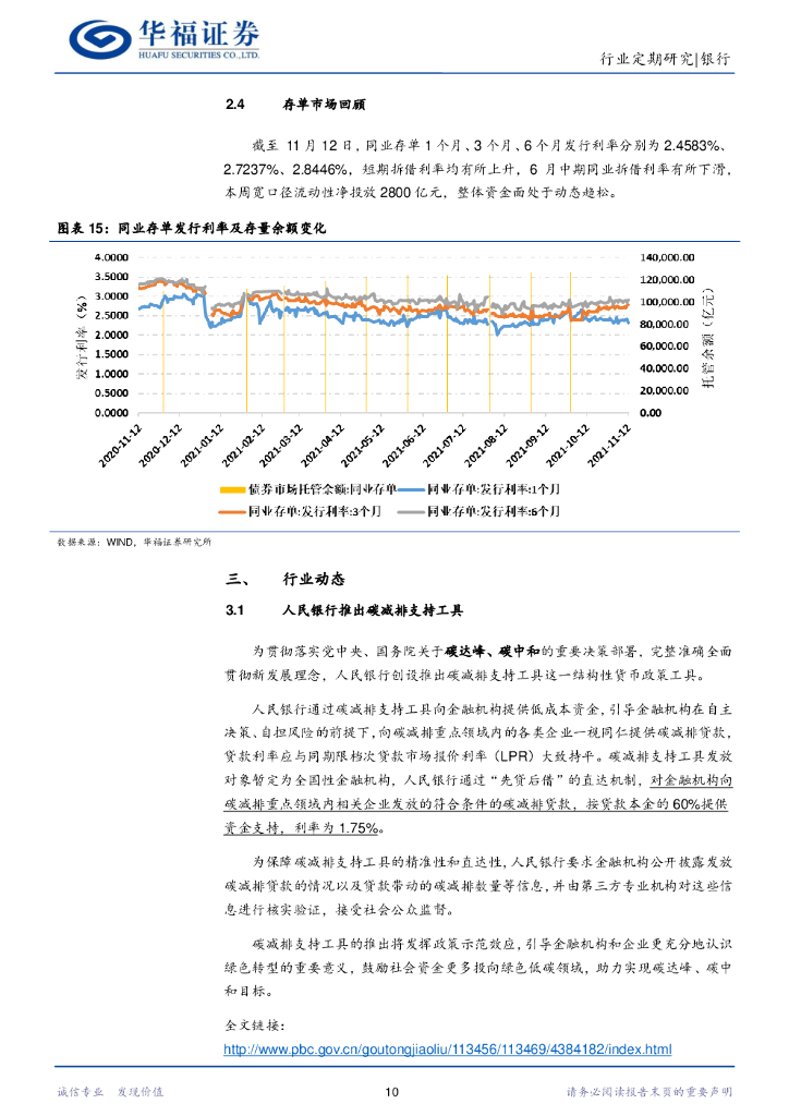 华福证券：银行行业周报：银行业助力碳中和发展，绿色金融迎发展_第10页