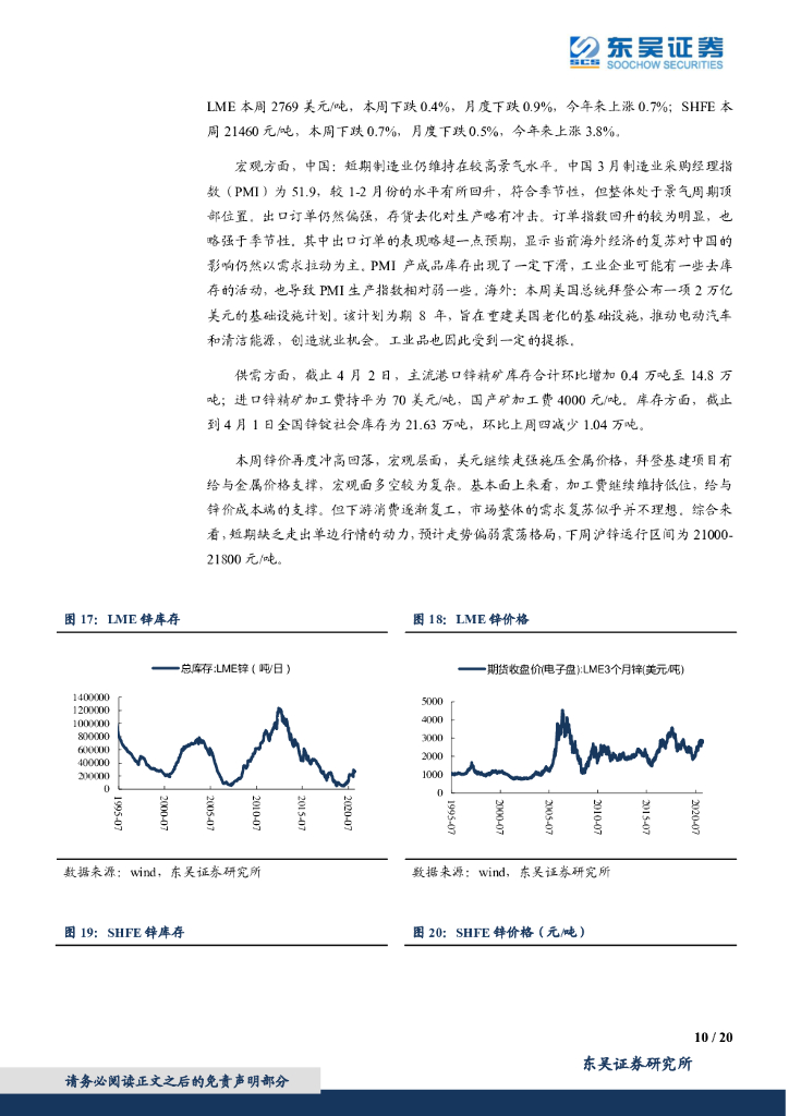 东吴证券：有色金属行业跟踪周报：铝价重拾涨势，碳中和继续首推基本金属_第10页