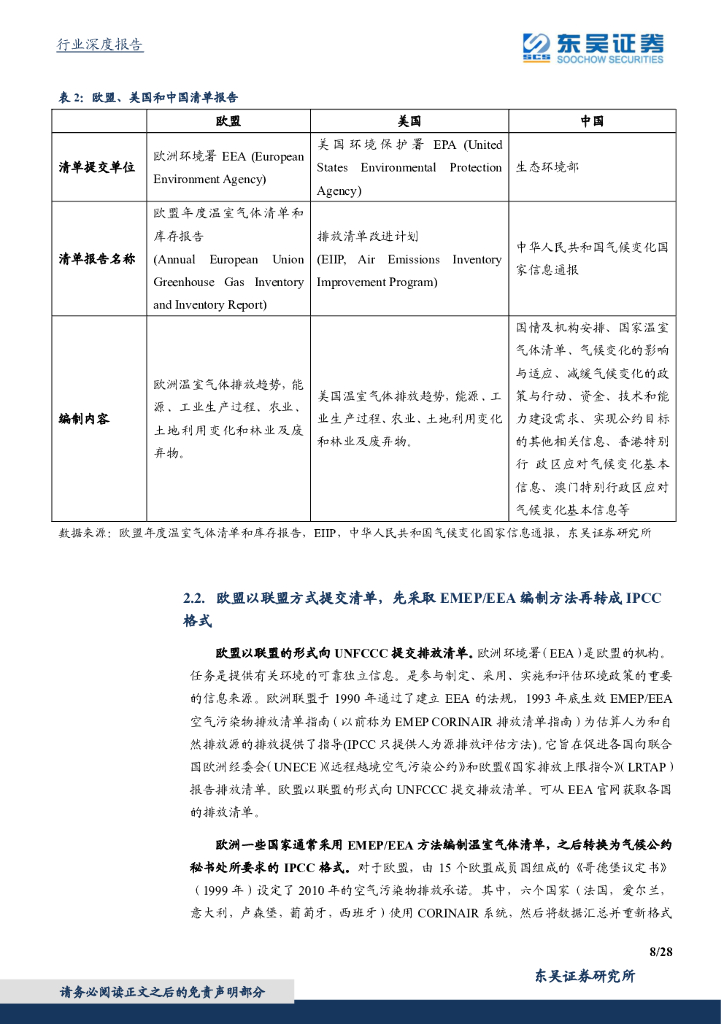 东吴证券：东吴碳中和系列报告（七）：碳如何核算？IPCC方法学与MRV体系_第8页