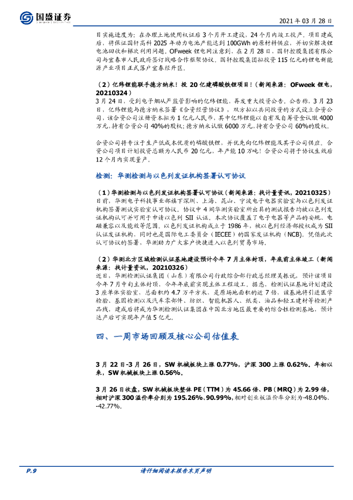 国盛证券：机械设备行业周报：“碳中和”下超跌的新能源装备值得关注_第9页