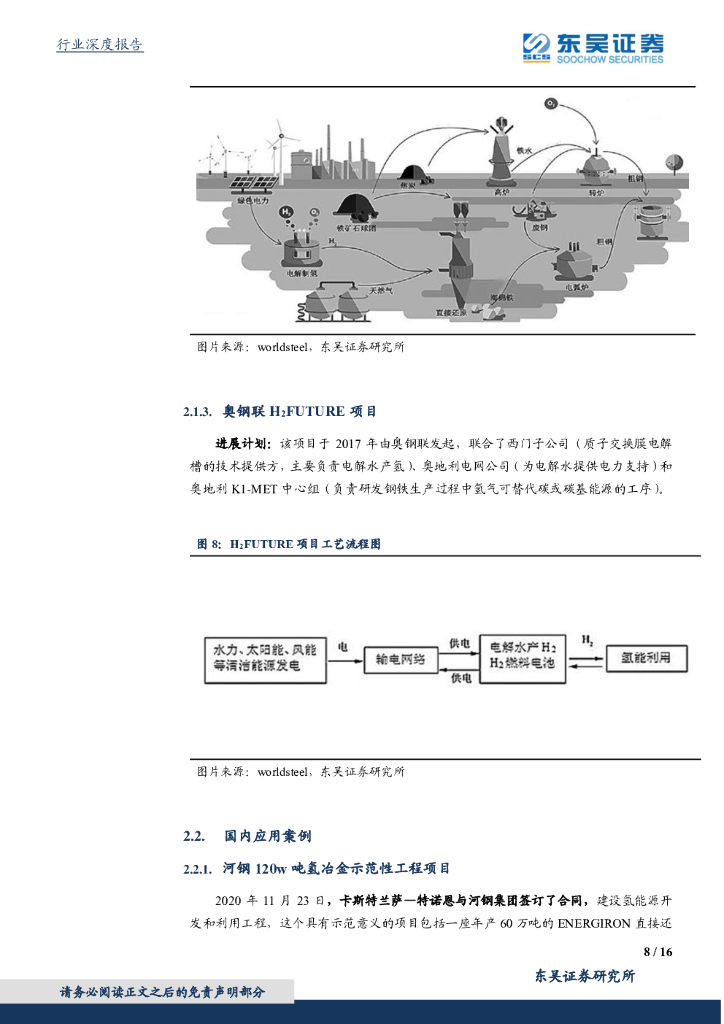 东吴证券：东吴碳中和系列报告（六）：氢能炼钢：技术、经验与前景_第8页