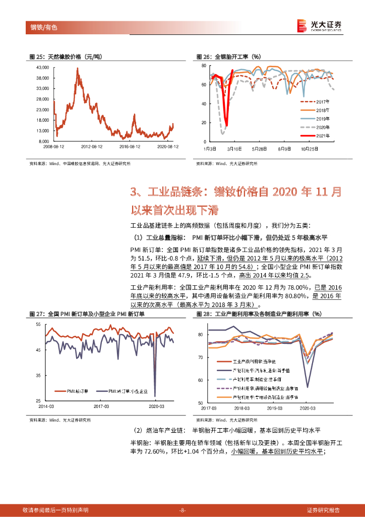 光大证券：金属行业高频数据周报：碳中和有望显著改善高碳排放、高耗能行业的中长期供求关系_第8页