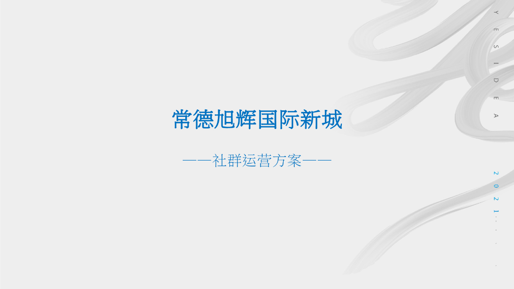 国际新城社群运营方案