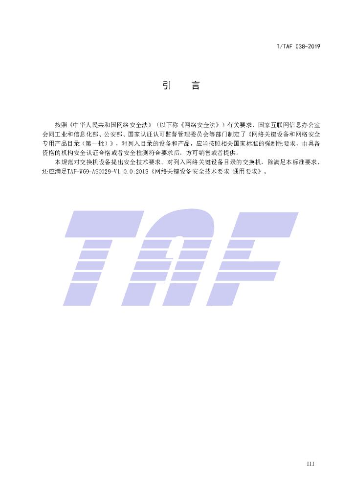 T/TAF 038-2019 标准预览