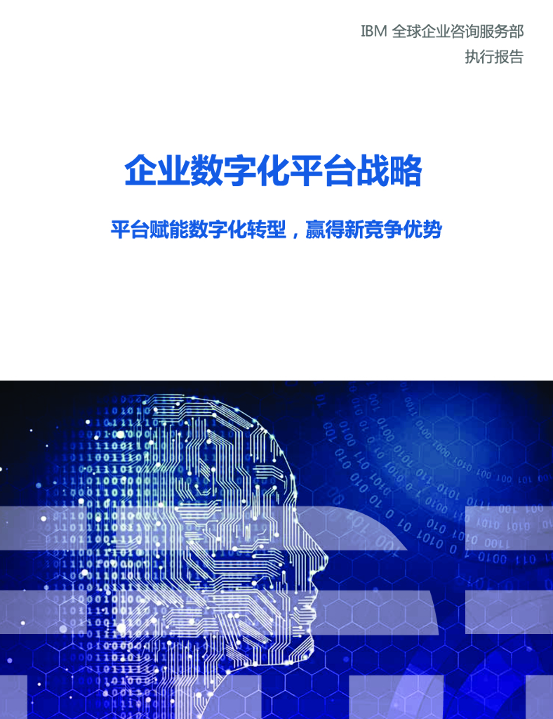 IBM企业数字化平台战略——平台赋能<em>数字化转型</em>，赢得新竞争优势 海报