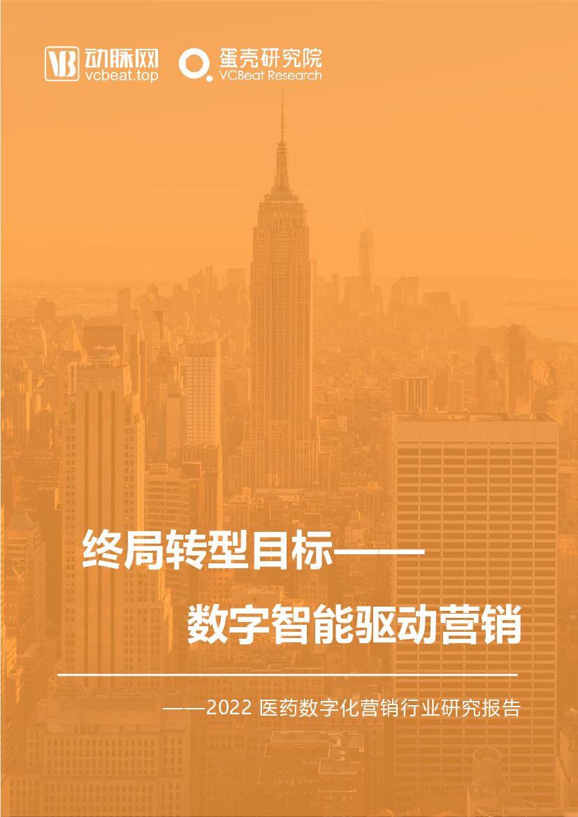 蛋壳研究院：数字智能驱动营销为<em>转型</em>终局目标——2022年医药<em>数字化</em>营销行业报告 海报