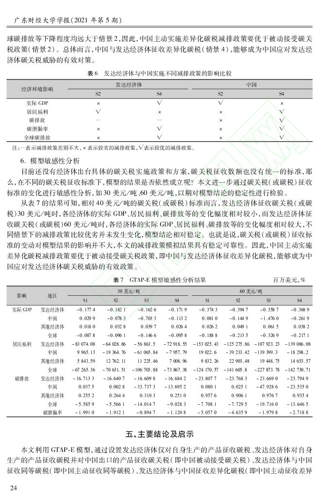 国家信息中心：不同减排政策下碳税征收的影响及政策选择——基于碳达峰、碳中和目标的分析_第9页