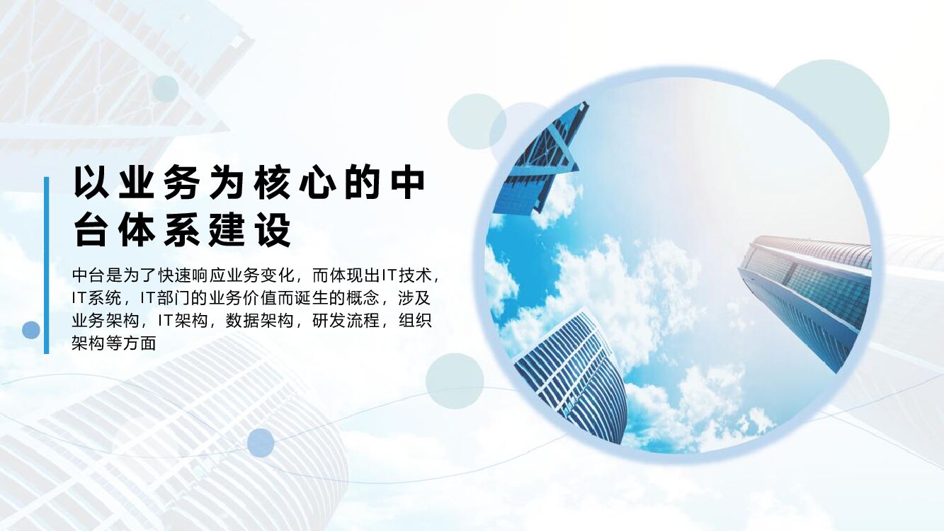 以业务为核心的中台体系建设