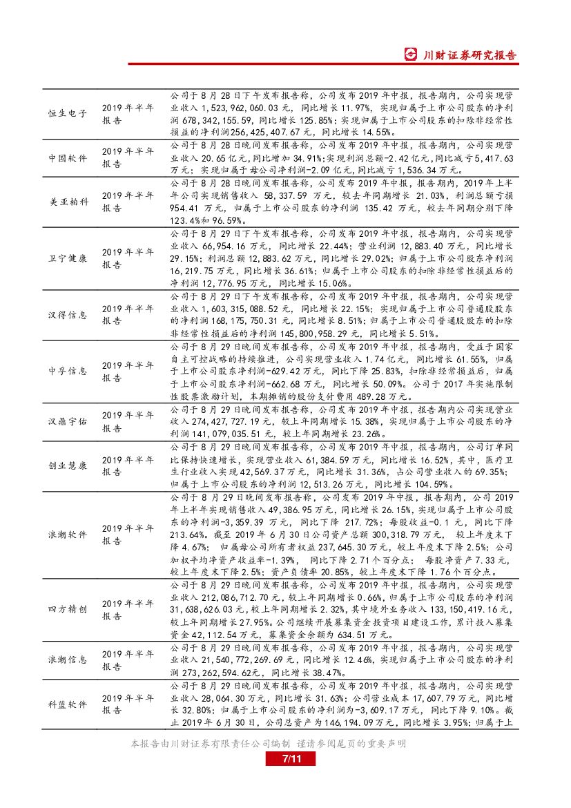 川财证券：计算机行业周报：关注人工智能领域投资机会_第7页