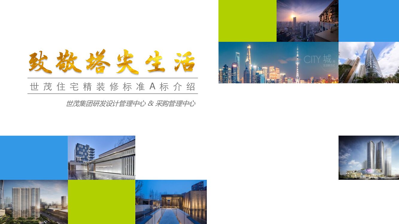 世茂住宅精装修标准介绍