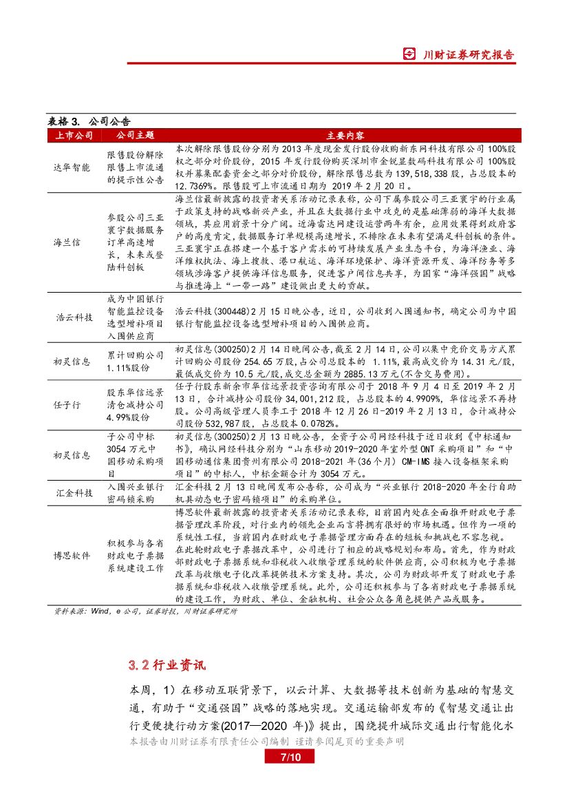 川财证券：计算机行业周报：美国政府人工智能战略启动_第7页