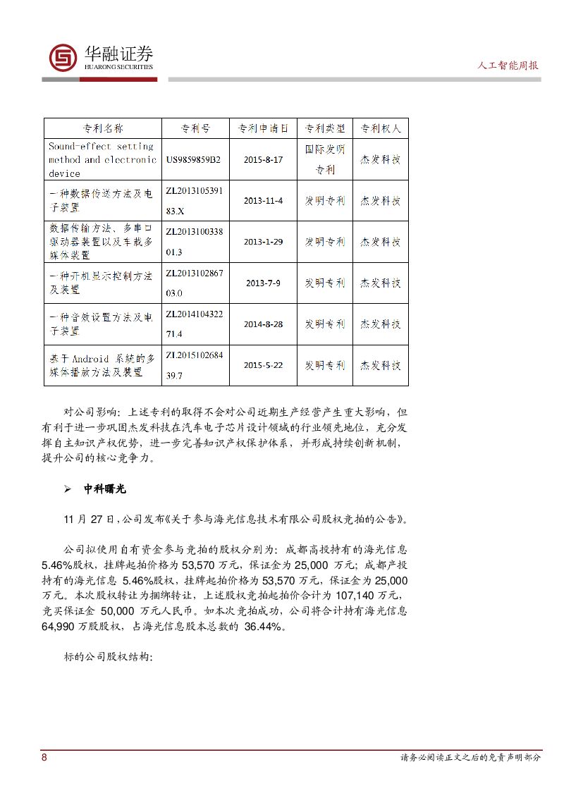 华融证券：人工智能：周报：联发科官宣Helio P90芯片_第8页