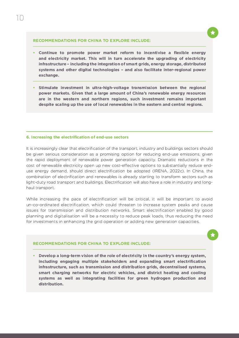IRENA：中国碳中和之路——可再生能源的视角和角色（英文版）_第10页