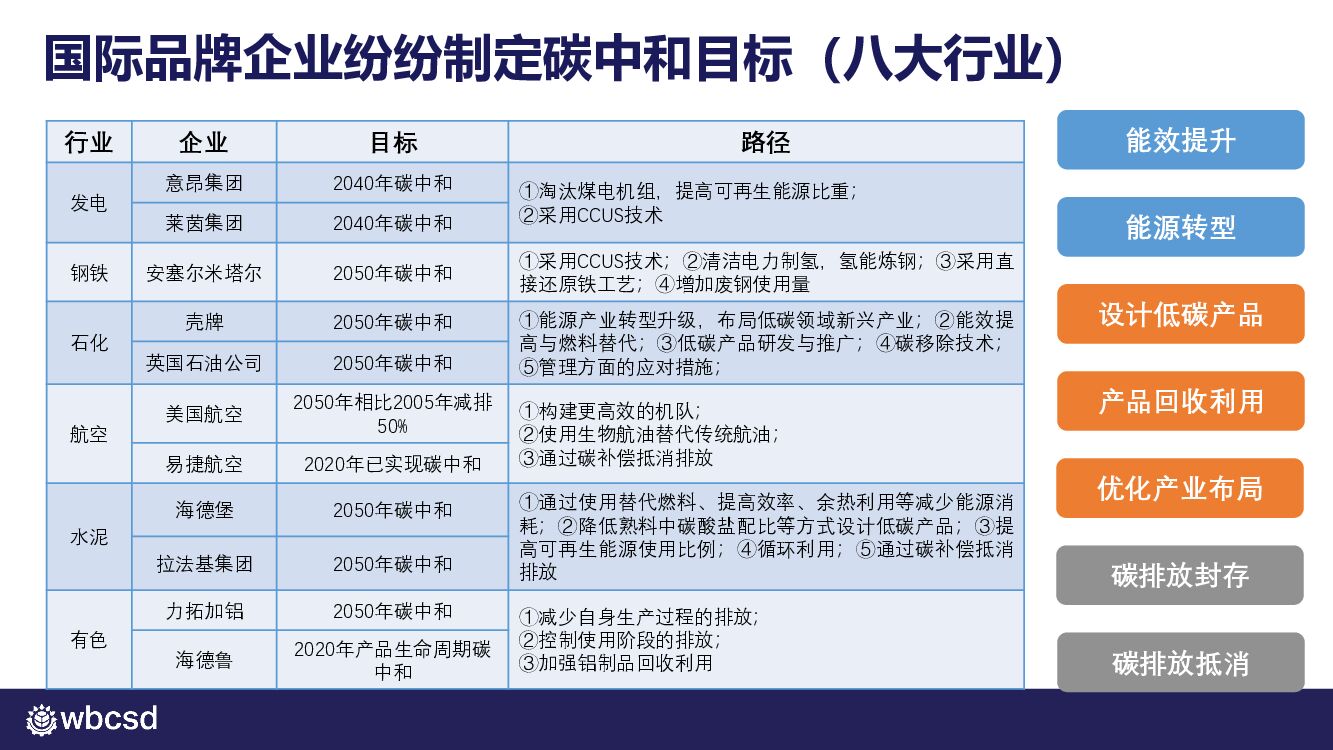 WBCSD：碳中和时代国内外零碳转型之大趋势_第10页