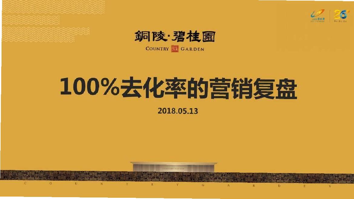 碧桂园高去化率复盘工作汇报案