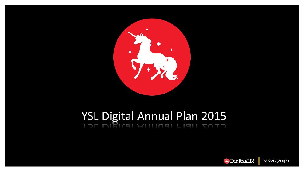 圣罗兰口红营销方案YSL Digital Annual Plan