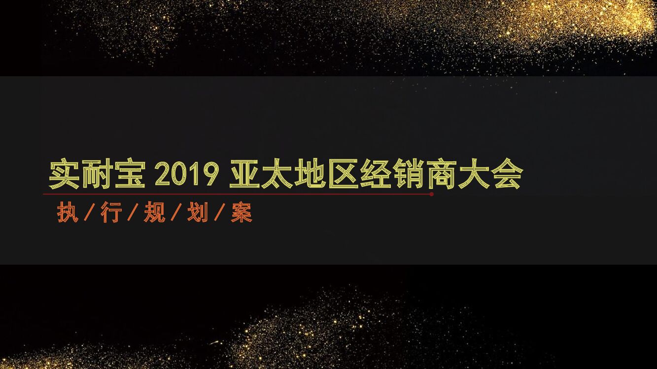 实耐宝亚太地区经销商大会活动策划方案