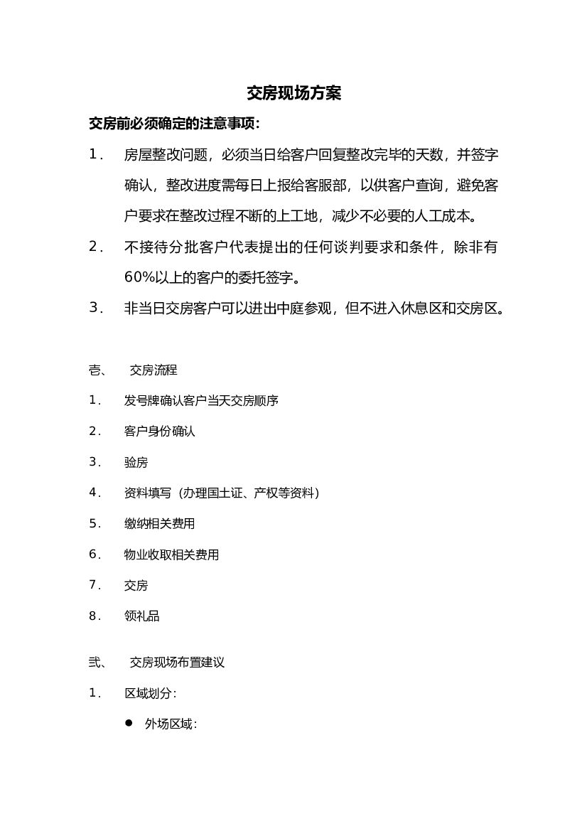 交房现场方案11.21