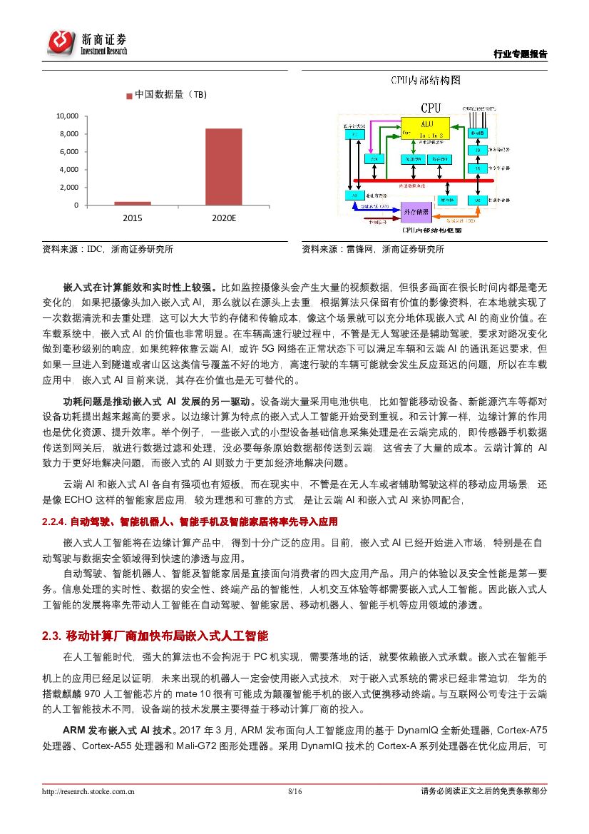 浙商证券：人工智能行业专题报告：移动AIAI芯片来袭，嵌入式人工智能大有可为_第8页