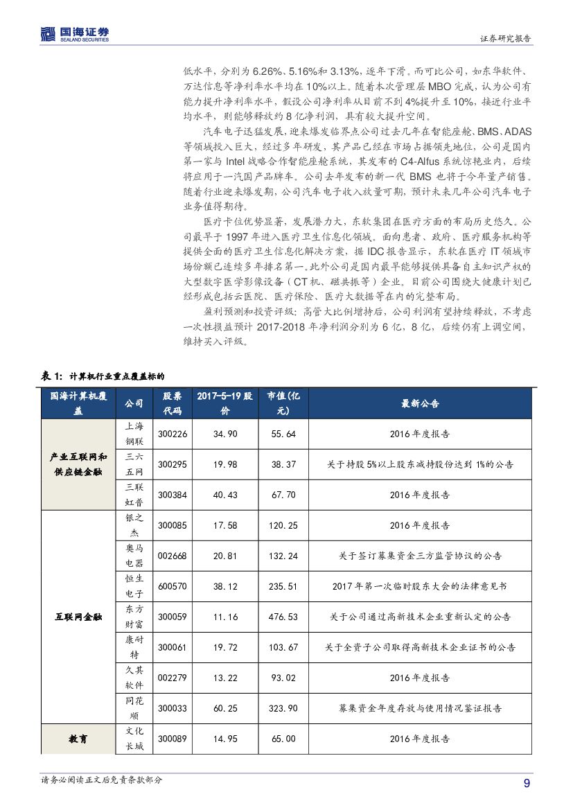 国海证券：计算机行业周报：从IT到AT时代，关注人工智能主题性机会_第9页