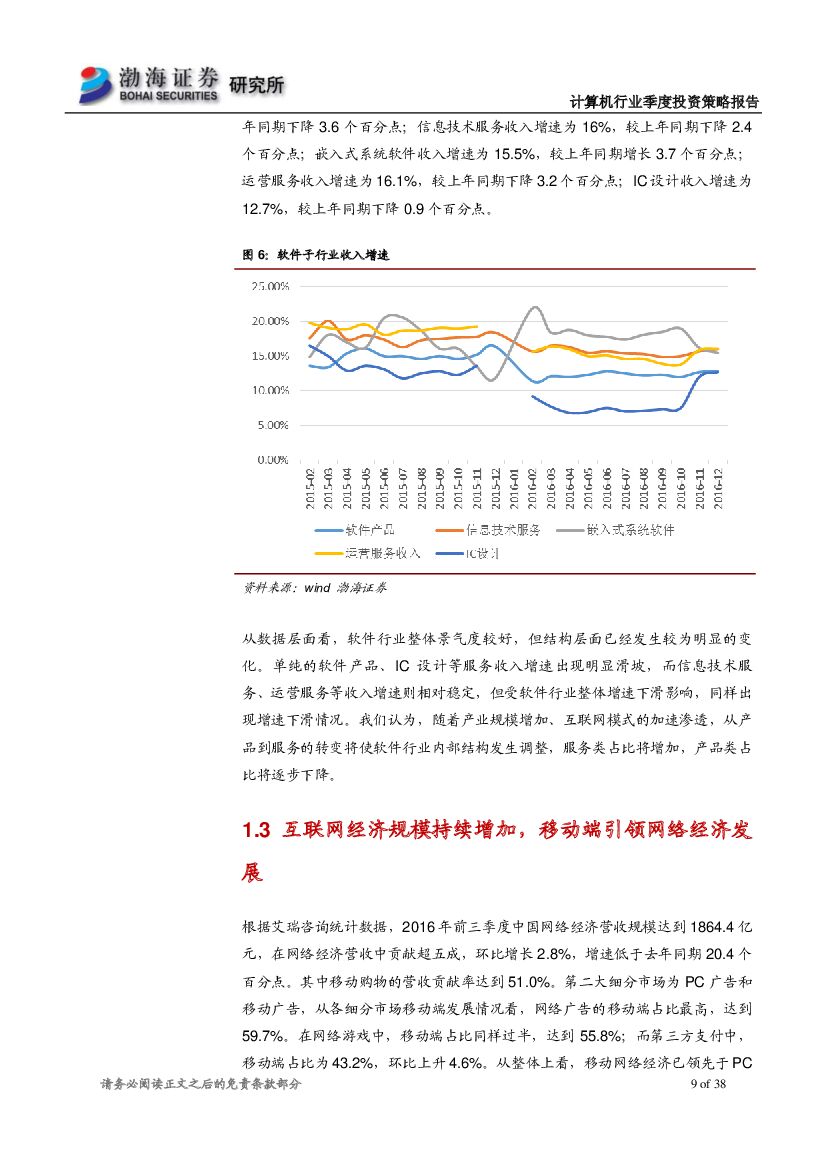 渤海证券：计算机行业2017年二季度投资策略报告：估值压力仍存，政策推动人工智能产业腾飞_第9页